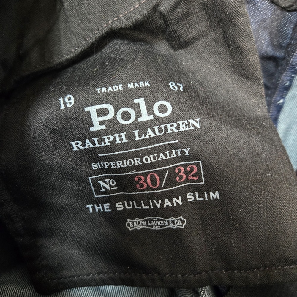 Polo Ralph Lauren The Sullivan Slim Jeans mens 30x32 (fit 31x31) Dark Wash Blue - Picture 3 of 11